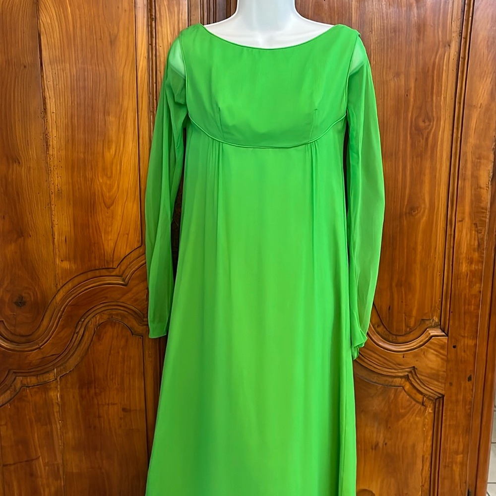 Vintage Lorrie Deb green gown